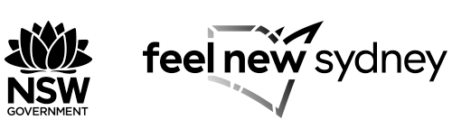 NSW Government and Feel New Sydney logo